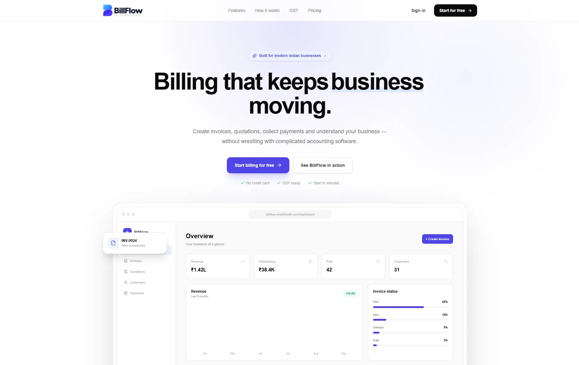 BillFlow preview
